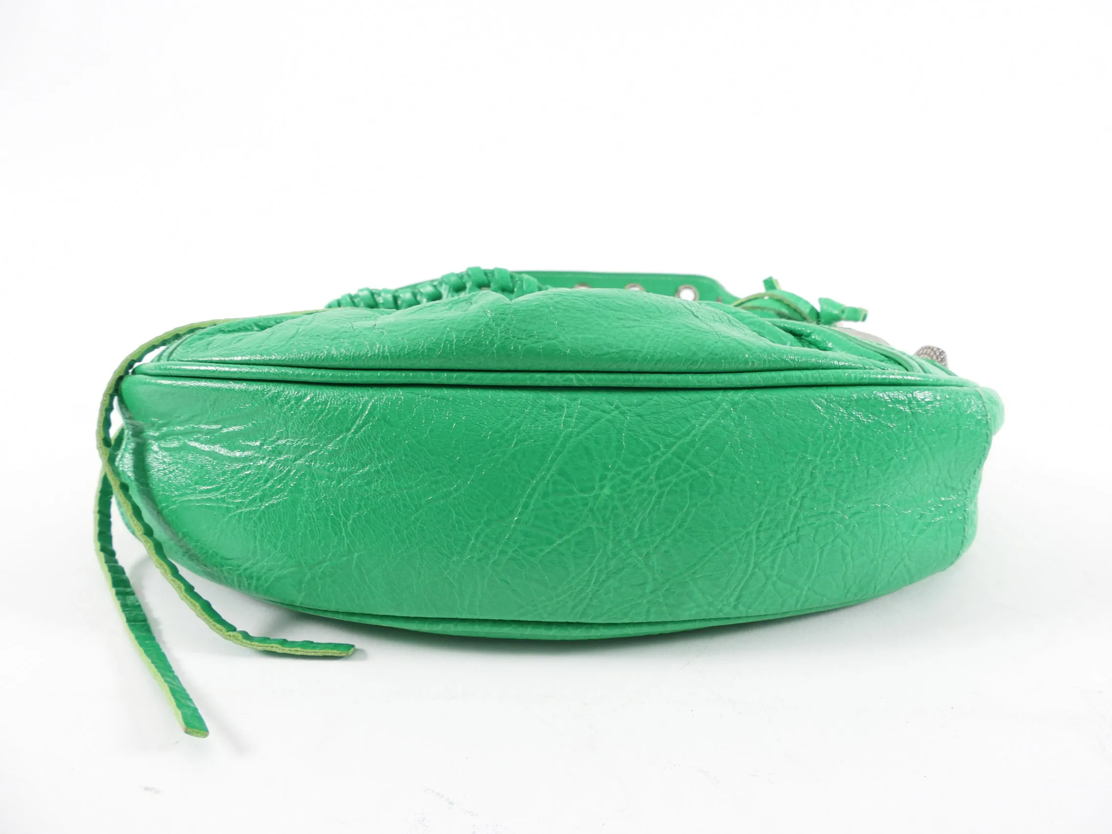 Balenciaga Green Leather XS Le Cagole Shoulder Bag