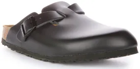 Birkenstock Boston Bs In Black | Narrow Fit