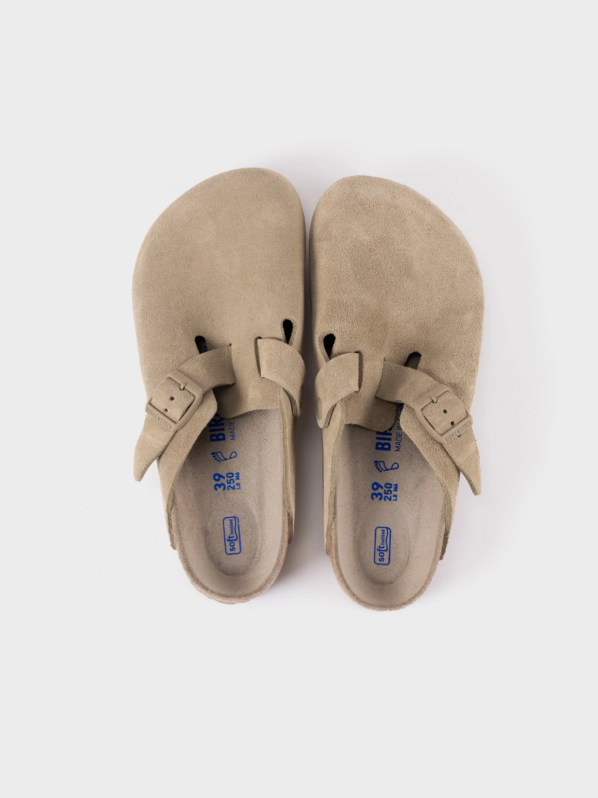 Birkenstock Boston Suede - Faded Khaki