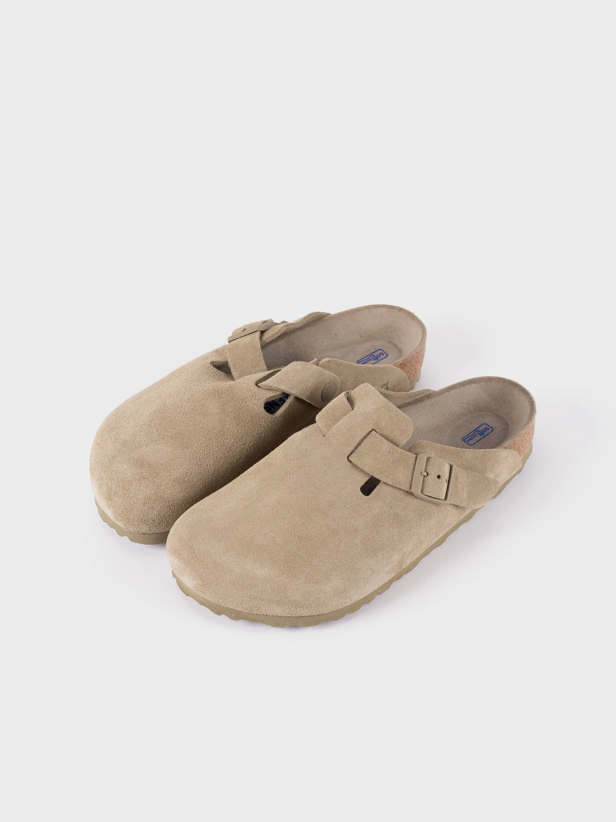 Birkenstock Boston Suede - Faded Khaki