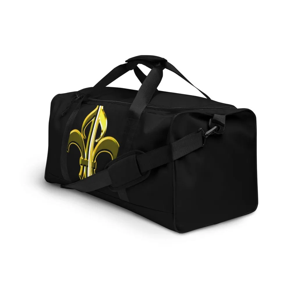 Black & Gold Duffle Bag