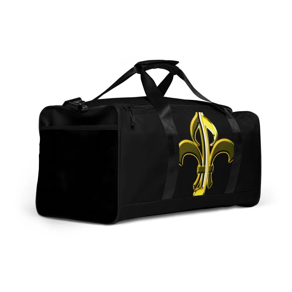 Black & Gold Duffle Bag