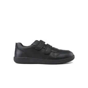 Bobux Kid  Leap Black School Shoe