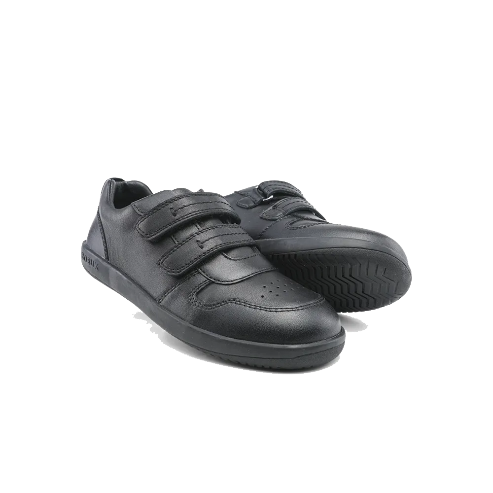 Bobux Kid  Leap Black School Shoe