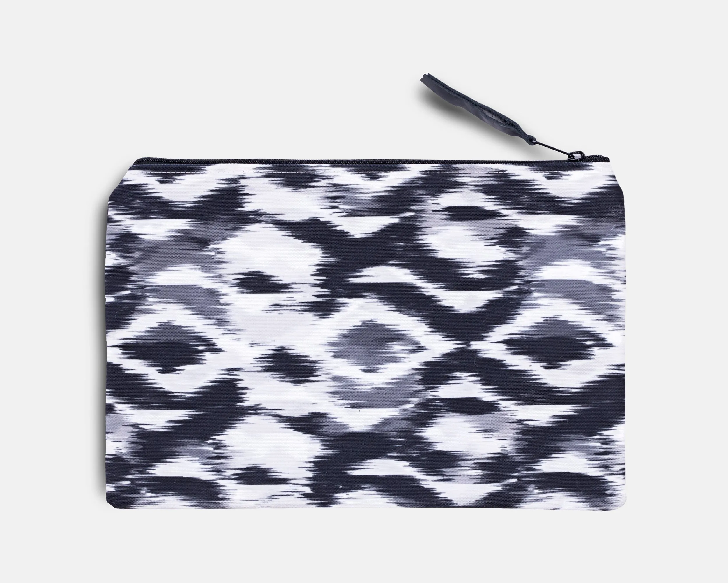 Canvas Workout Pouch - Blurred Ikat Print