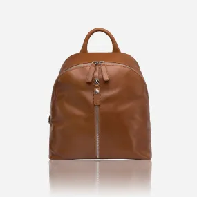 Casual Zip-Top Backpack 35cm, Tan