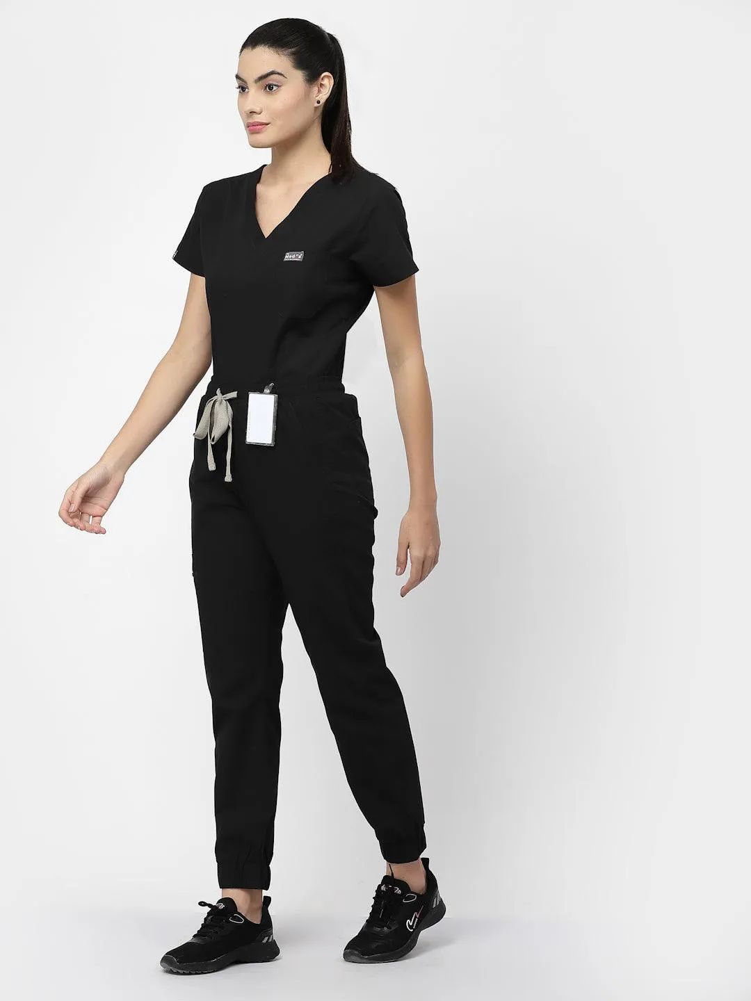 Classic Jogger Pant Scrub - (Black) (Women's)