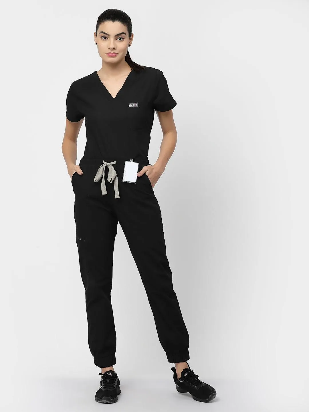 Classic Jogger Pant Scrub - (Black) (Women's)