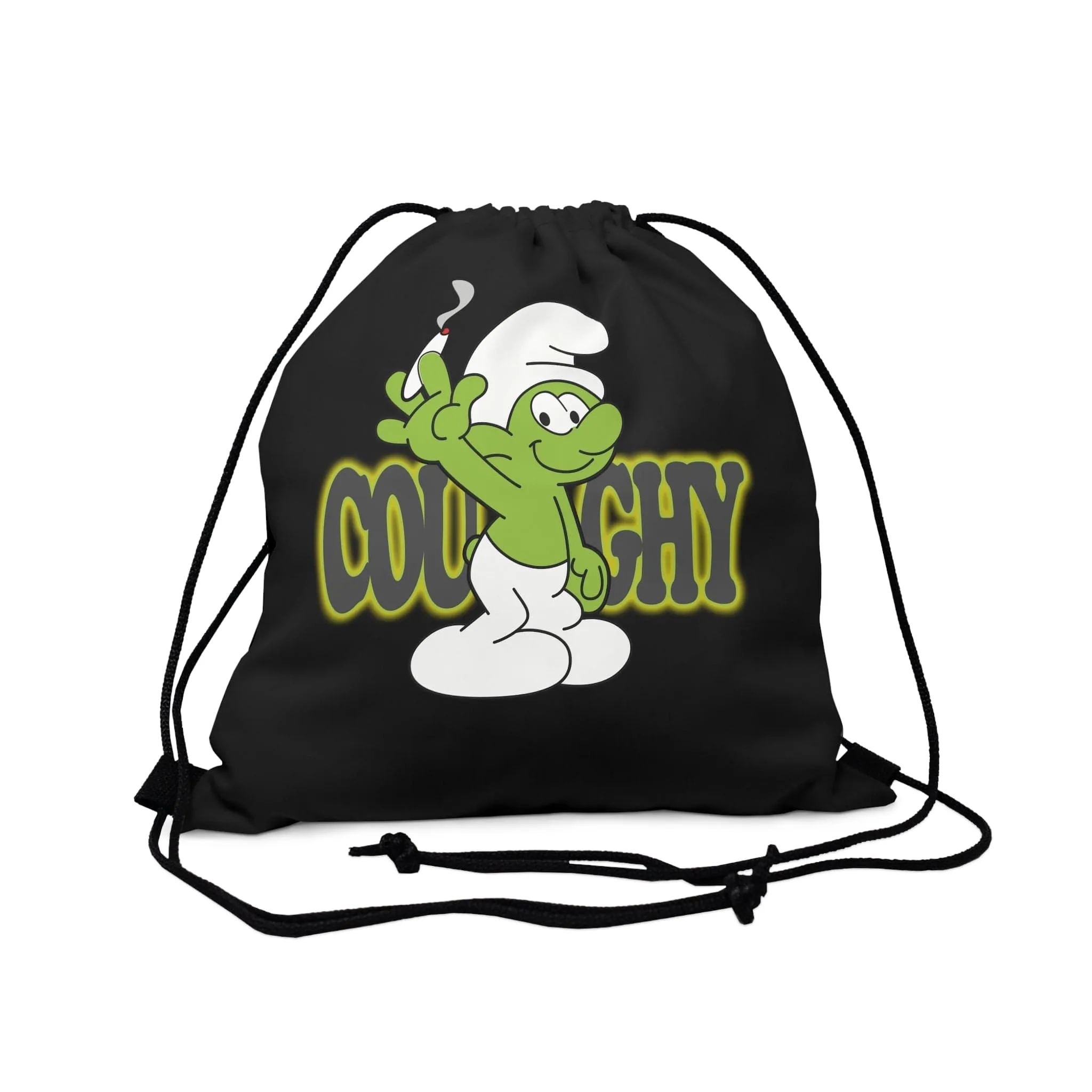 Coughy Character Drawstring Bag