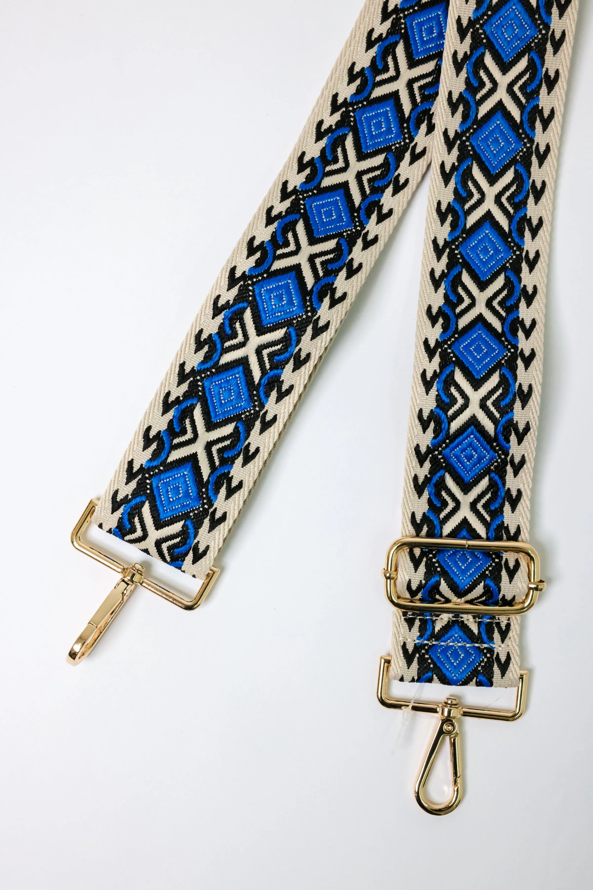 Diamond Electric Blue Bag Strap