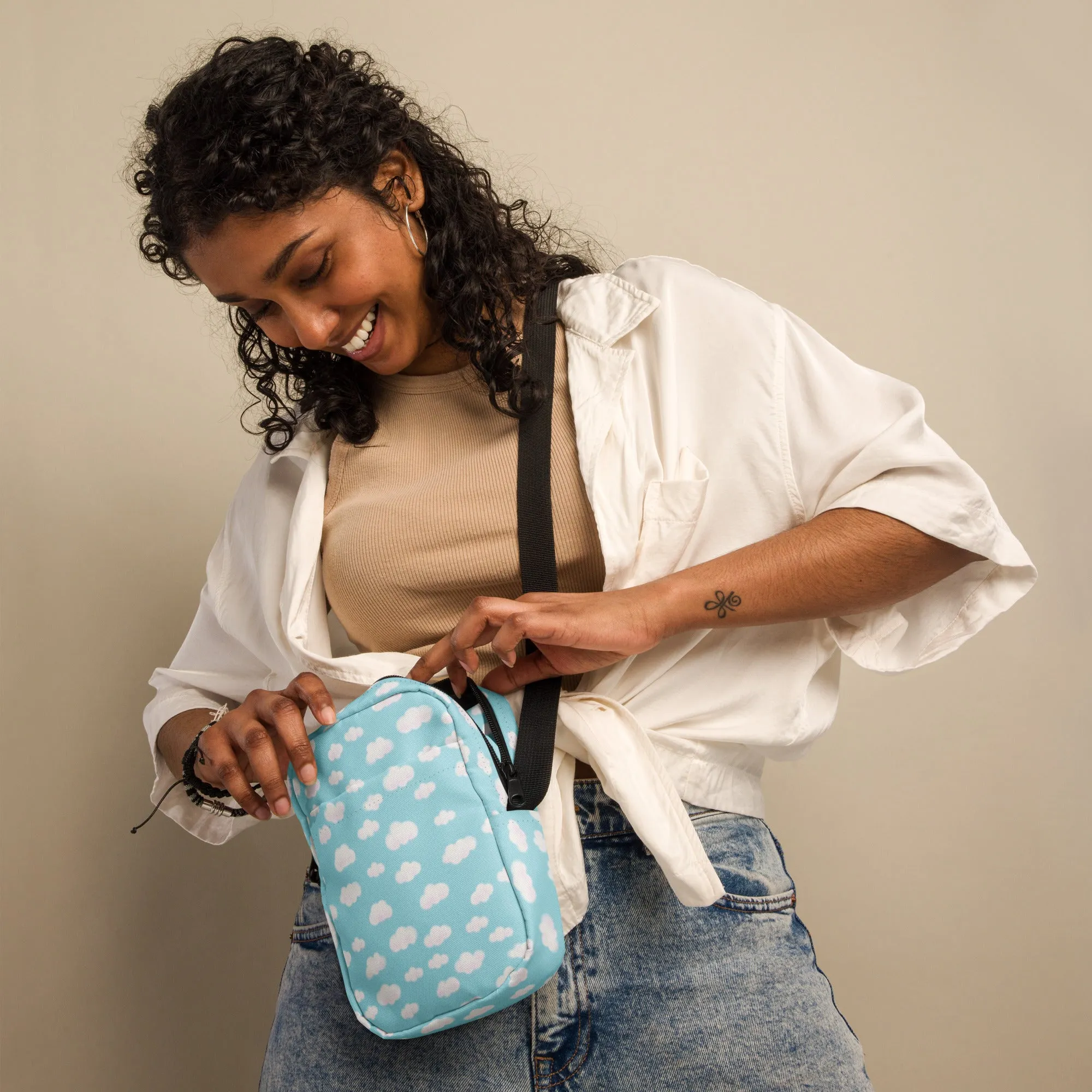 Dreamy Clouds Crossbody Bag (Sky Blue)