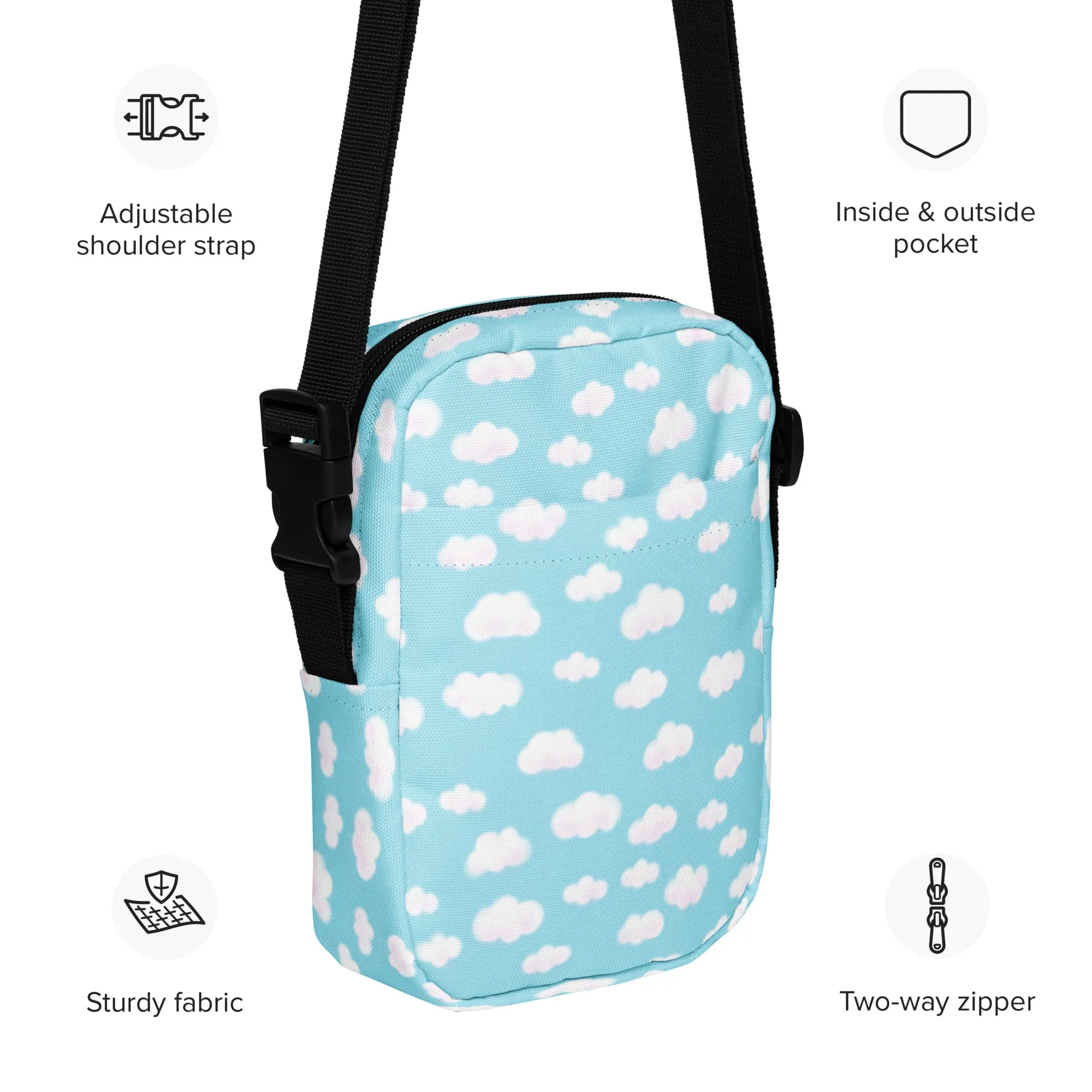 Dreamy Clouds Crossbody Bag (Sky Blue)