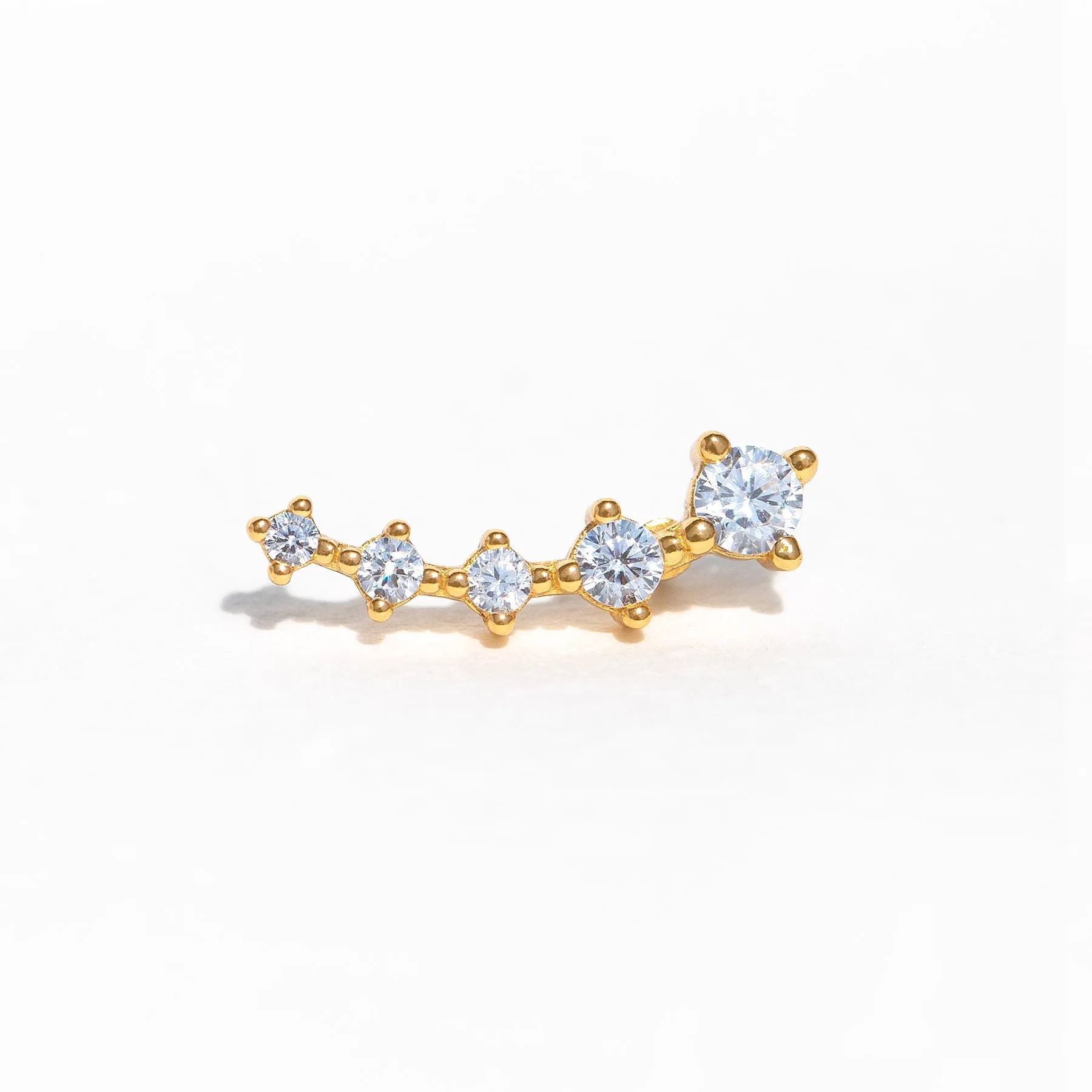 Estella Ear Crawler Flat Back Earring