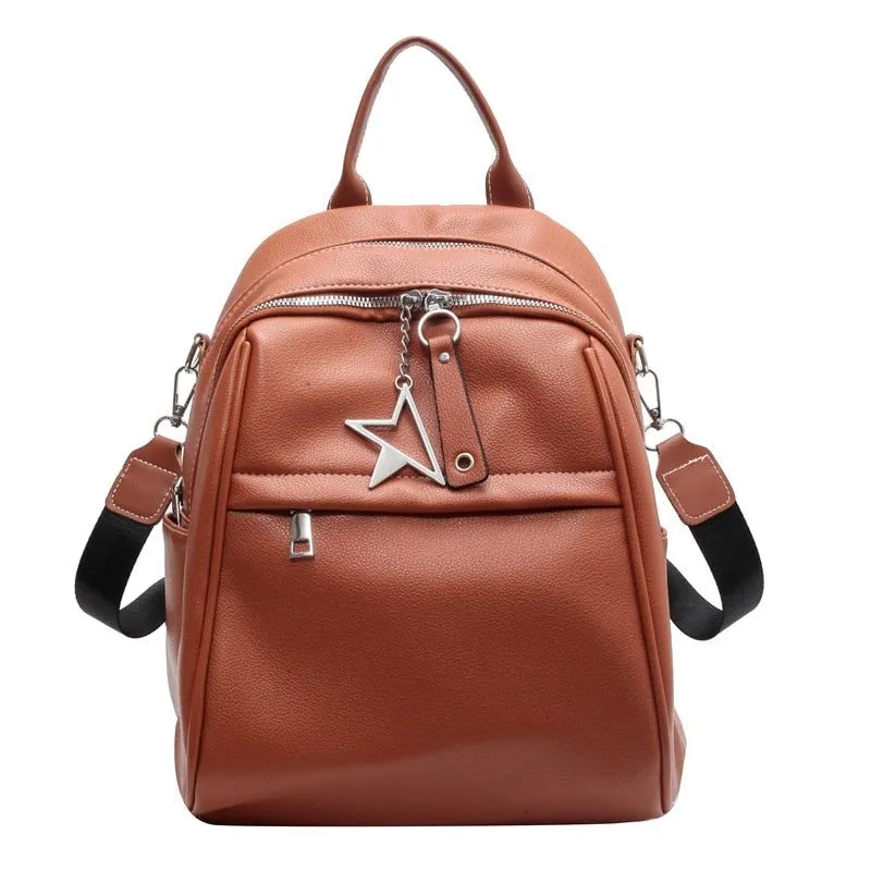 Fashion Women Cool Backpack RB541 Luxury Soft Leather School Bags