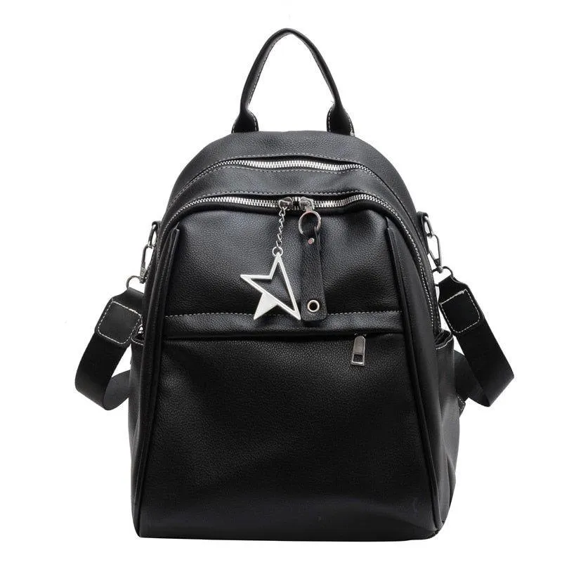 Fashion Women Cool Backpack RB541 Luxury Soft Leather School Bags