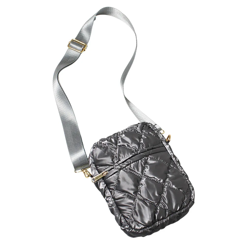 Glossy Puffer Mini Crossbody Bag