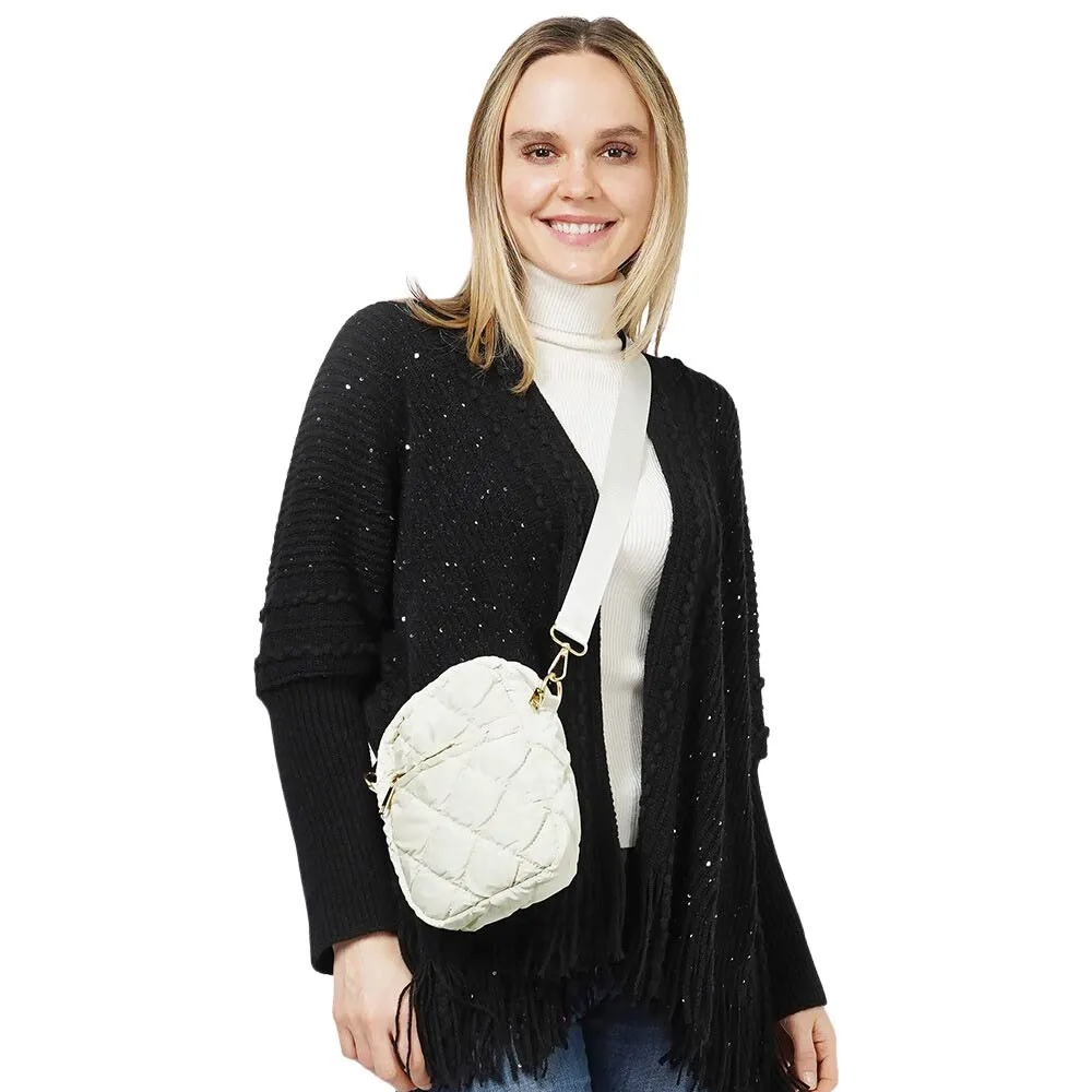 Glossy Puffer Mini Crossbody Bag