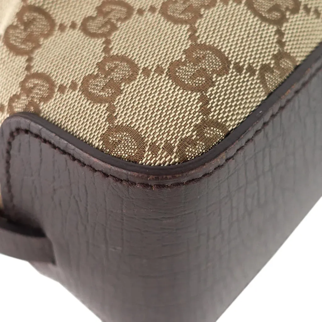 Gucci Monogram Canvas Buckle Detail Tote Bag