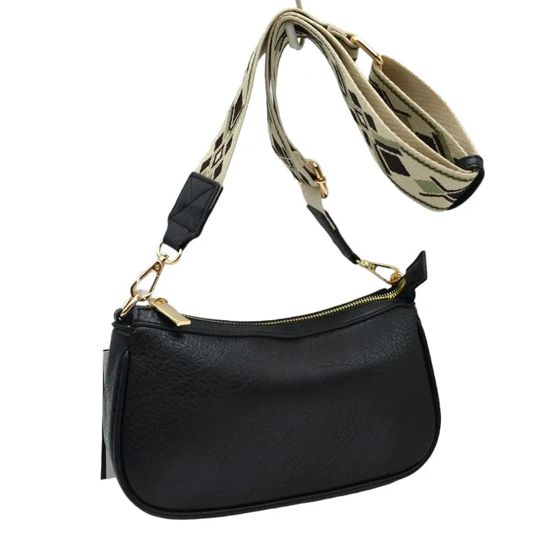 Guitar Straps Faux Leather Small Crossbody Bag