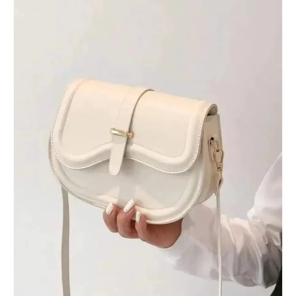 Leather Flap Crossbody Handbag