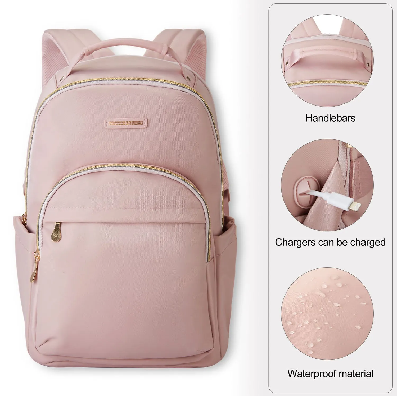 LIGHT FLIGHT Women Laptop Backpacks for 15.6” Laptop Casual Bag