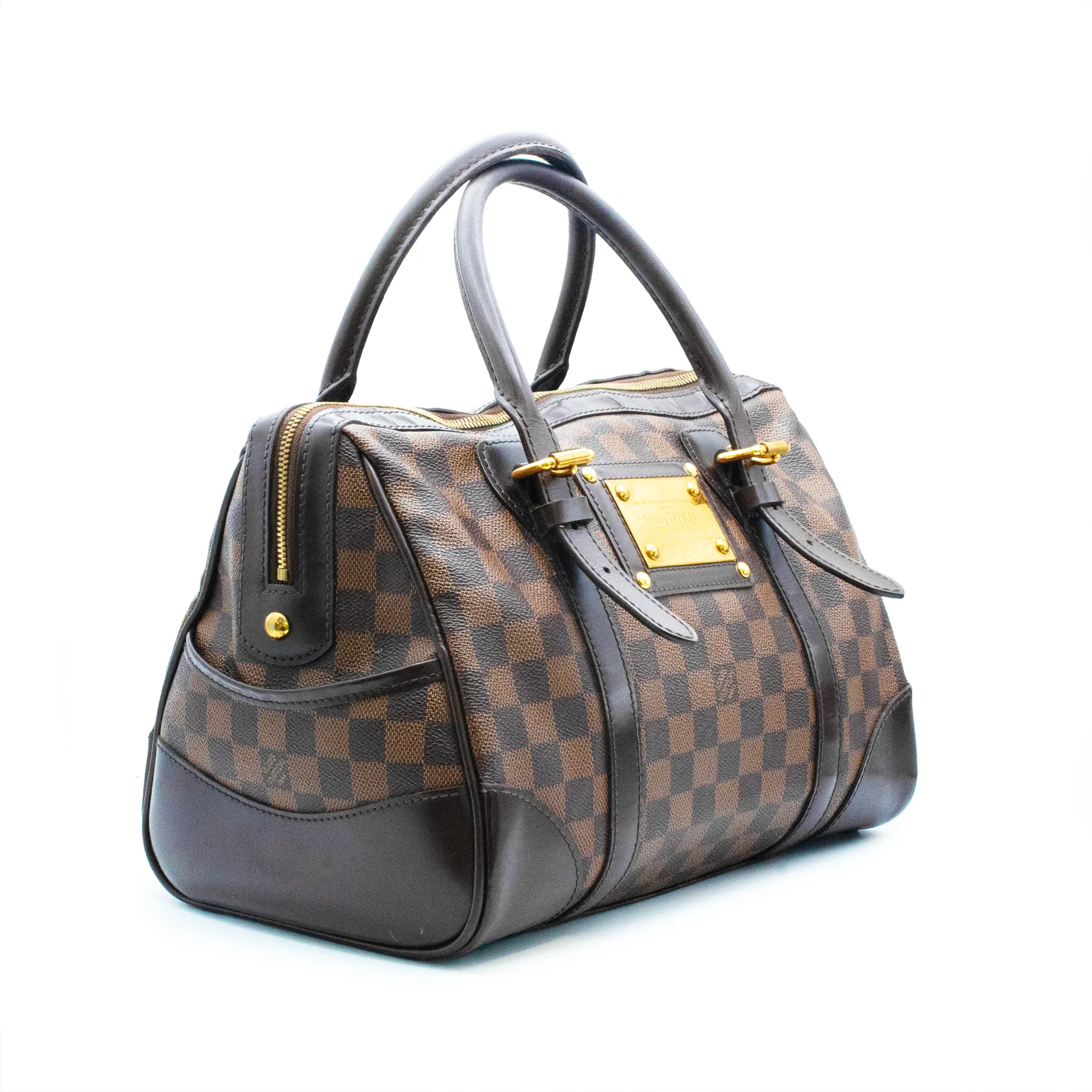 Louis Vuitton Berkeley Damier Ebene N52000 Ladies Leather Handbag