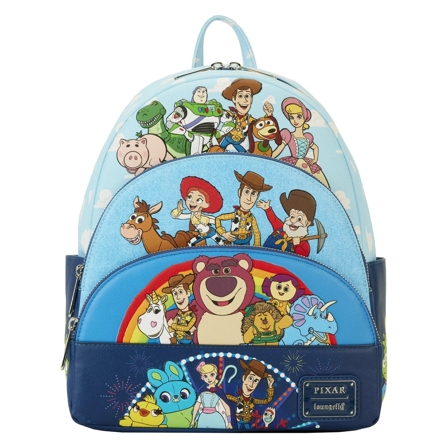 Loungefly Pixar Toy Story Movie Collab Triple Pocket Mini Backpack