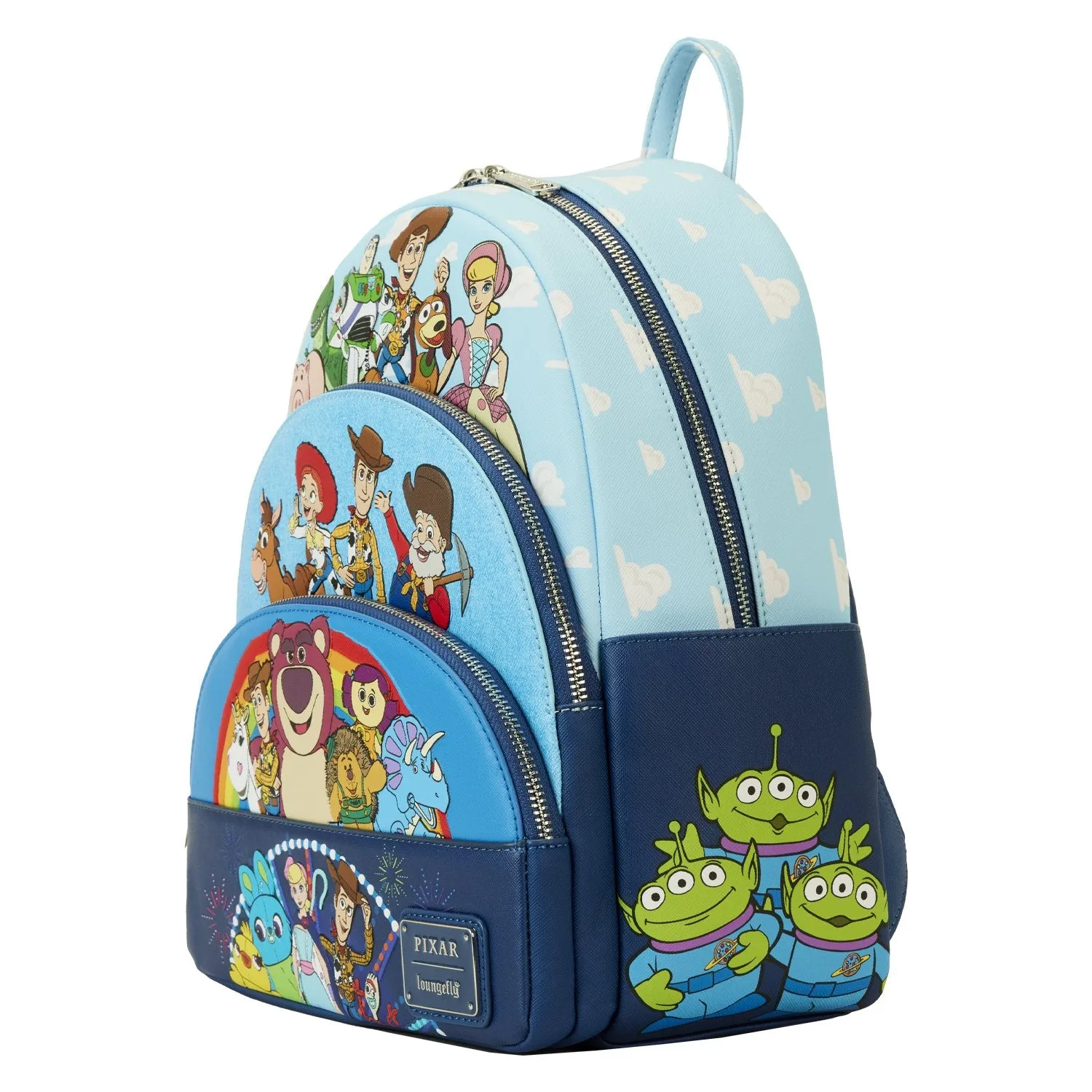 Loungefly Pixar Toy Story Movie Collab Triple Pocket Mini Backpack