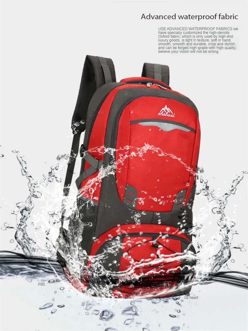 Multi Pockets 30L-70L Capacity Outdoor Waterproof Backpack