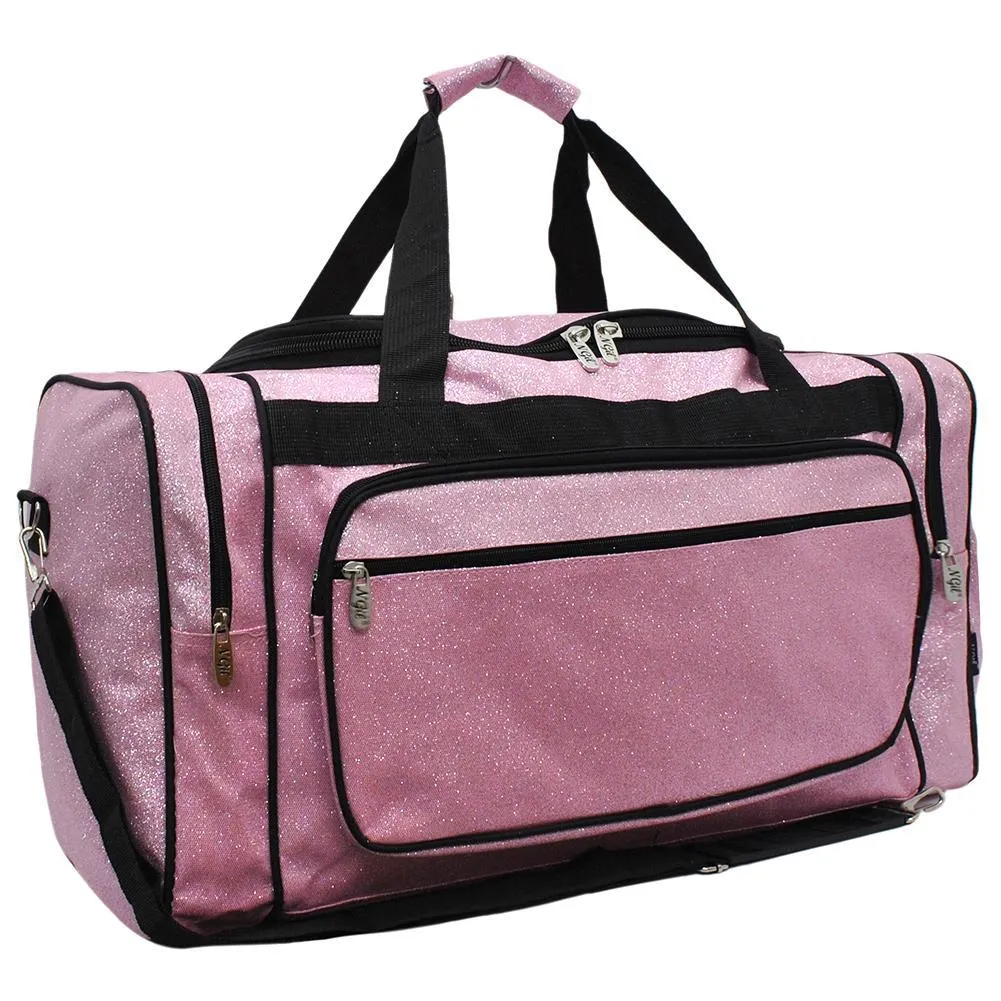 Pink Glitter NGIL Canvas 23 Duffle Bag