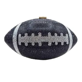 Rhinestone Football Clutch Bag