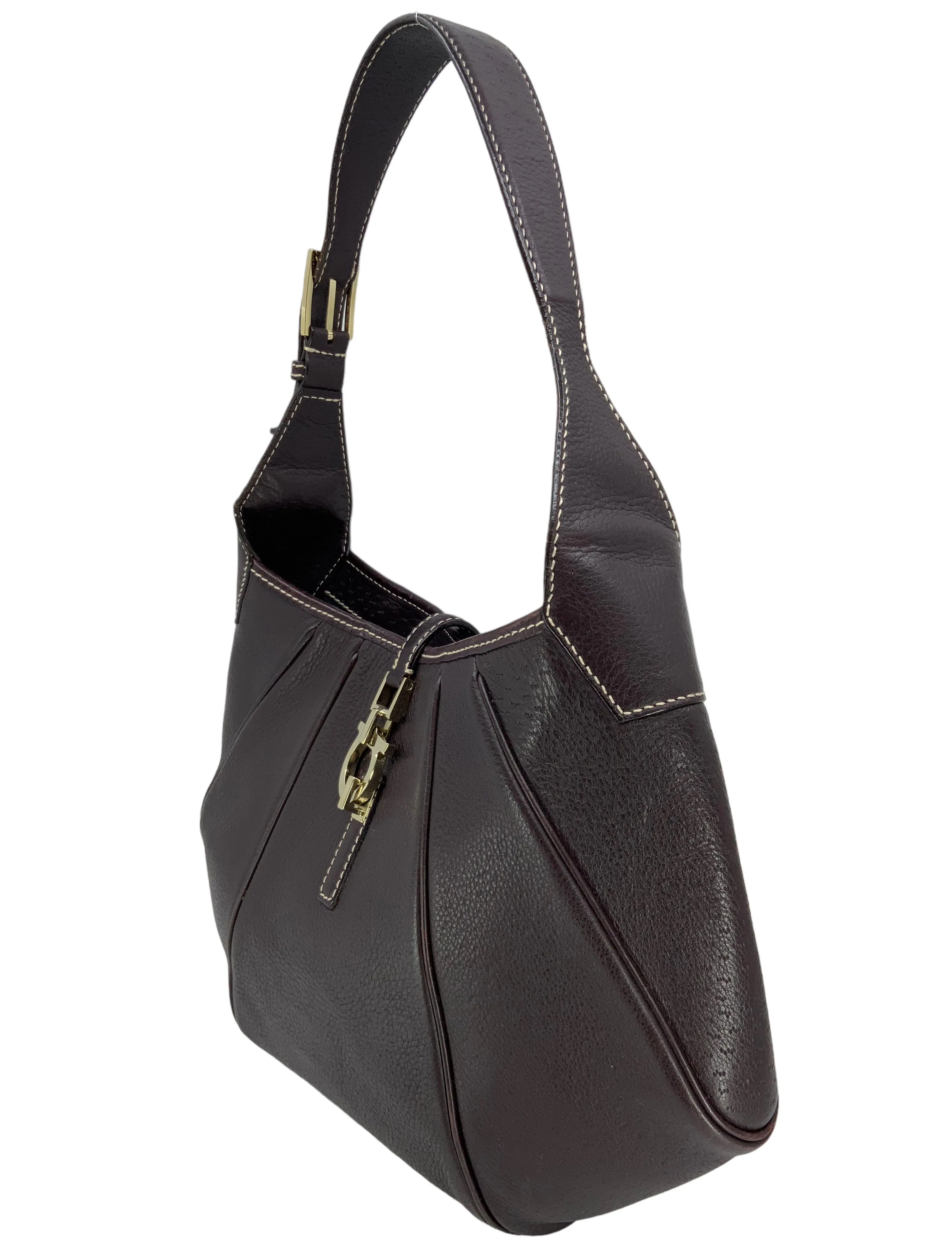 Salvatore Ferragamo Leather Hobo Bag