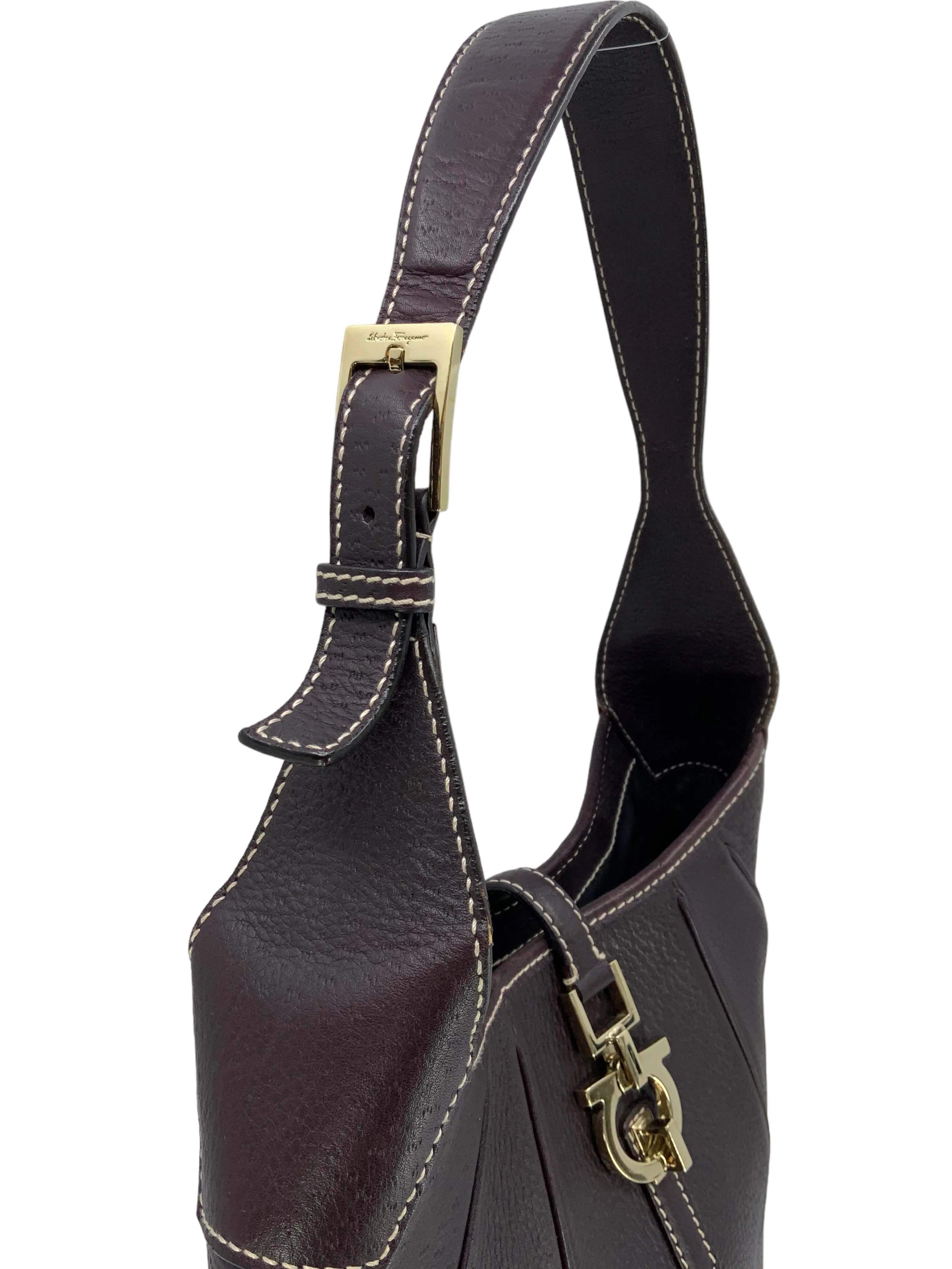 Salvatore Ferragamo Leather Hobo Bag