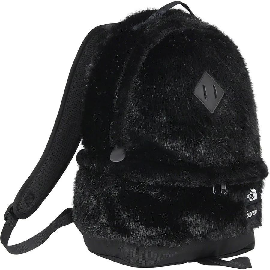 TNF FAUX FUR BACKPACK-BLACK