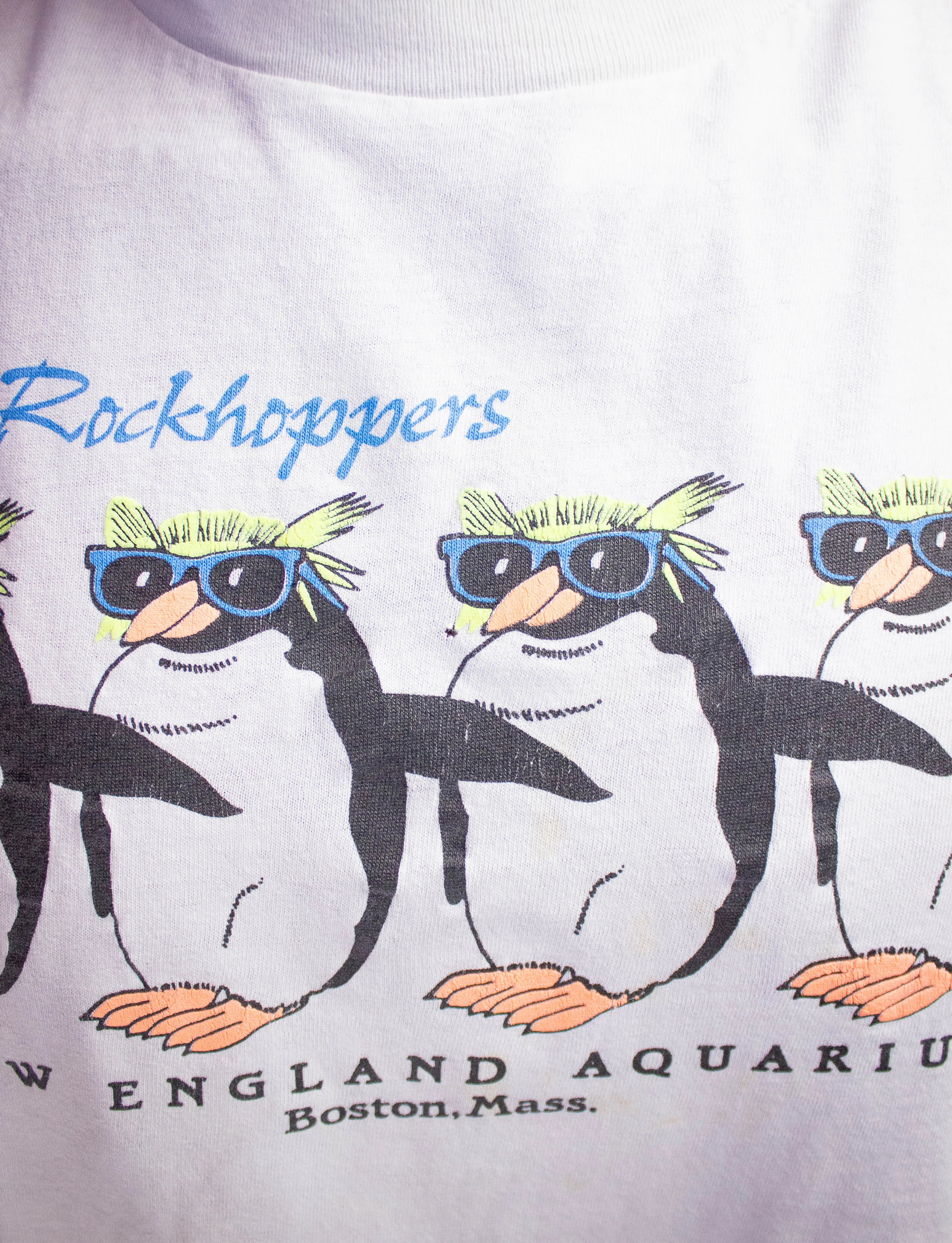 Vintage The Rockhoppers New England Aquarium Graphic T-Shirt XL