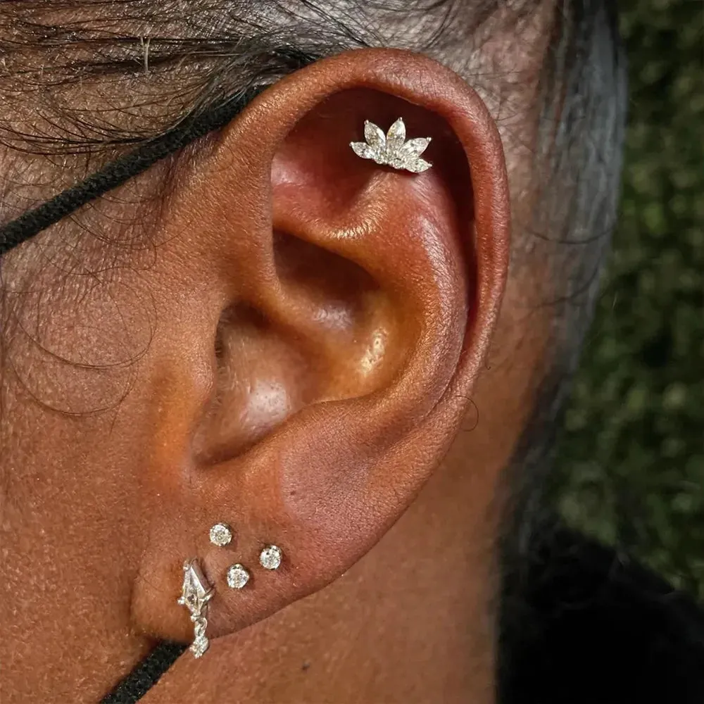 Viva Five-Petal Cartilage Piercing Stud