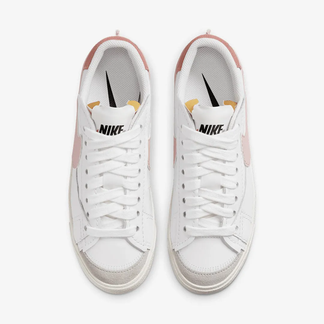 WMN'S BLAZER LOW '77 JUMBO 'WHITE/PINK OXFORD-ROSE WHISPER-WHITE'