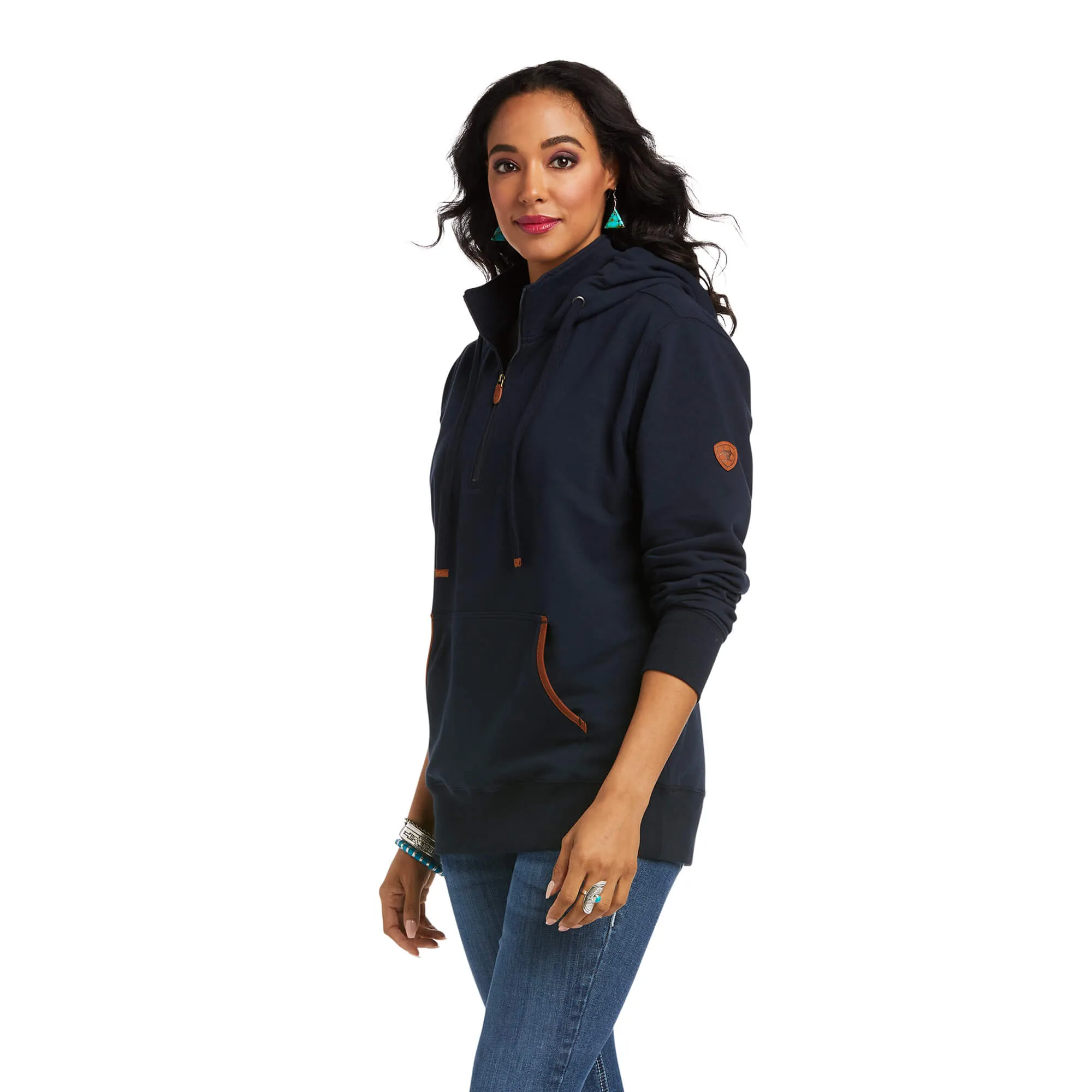 Women's Ariat Women's REAL Elevated 1/4 Zip Pullover Hoodie